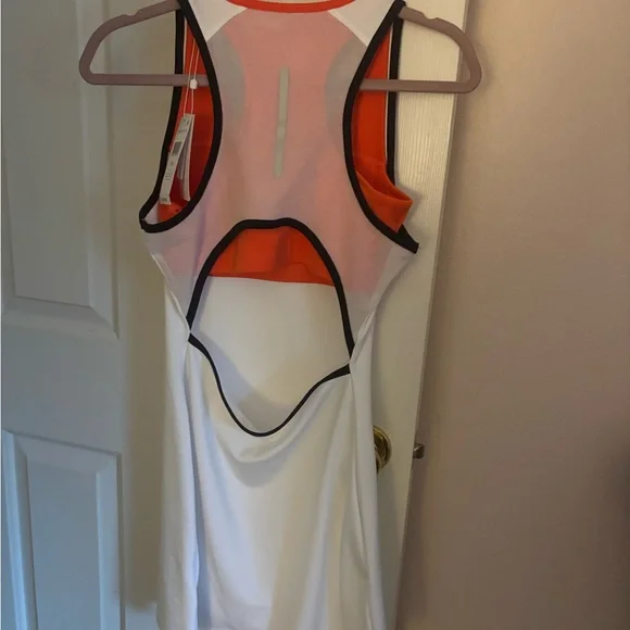 Nwt Lacoste Open Back White Tennis Dress 38/6 - Picture 3 of 7